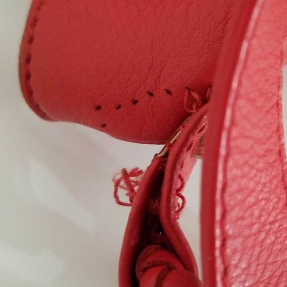 Charles David Red Kennedy Crossbody Bucket Bag - Picture 4 of 8